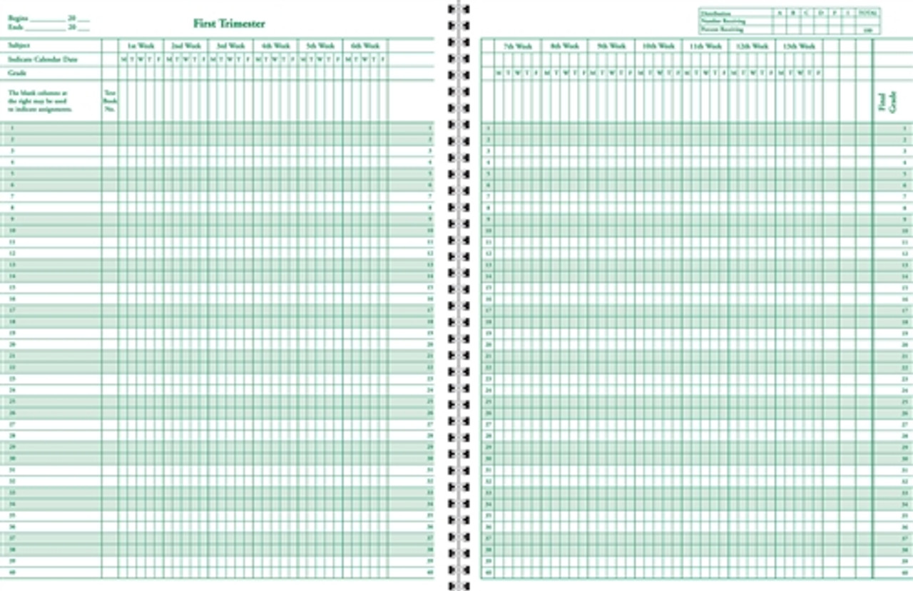 Class Record & Plan Book (1213-8C)