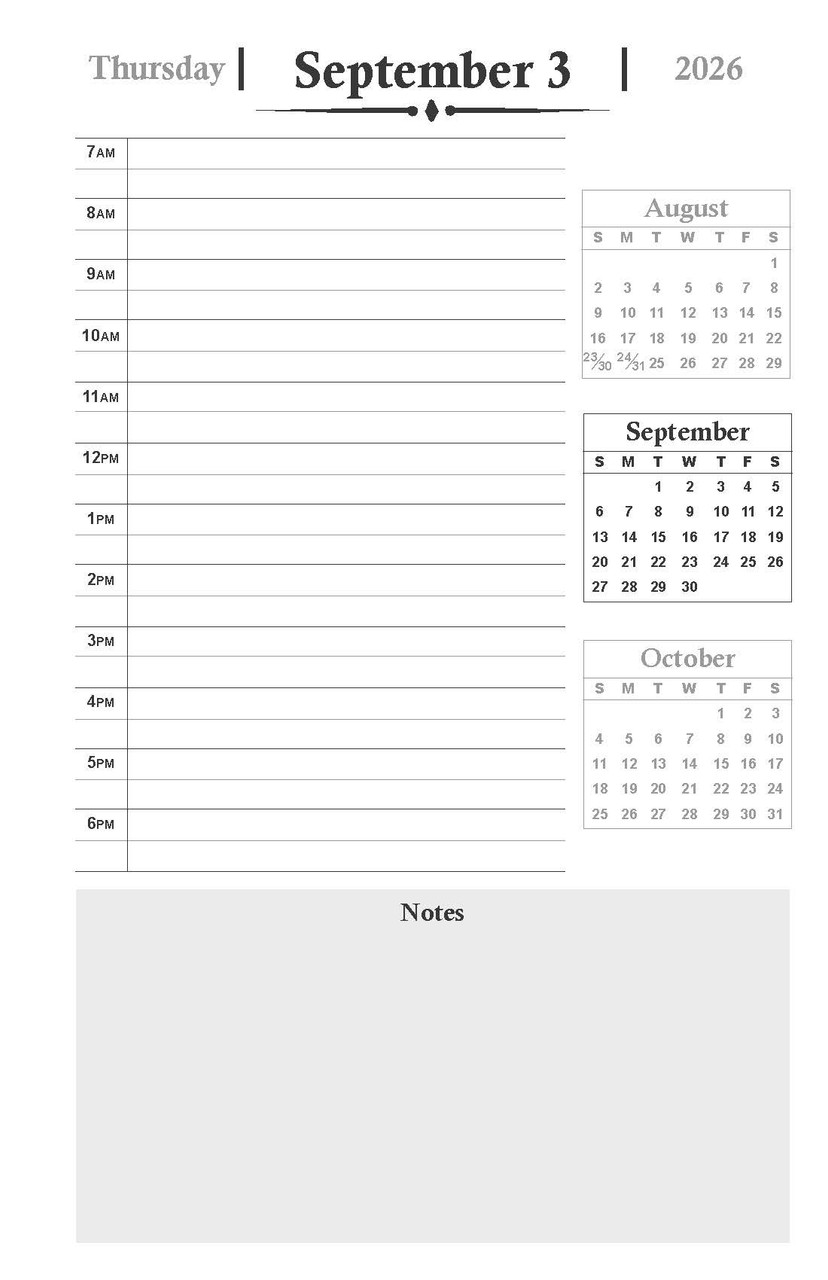 2026-2027 Dated School Calendar (DSC) 