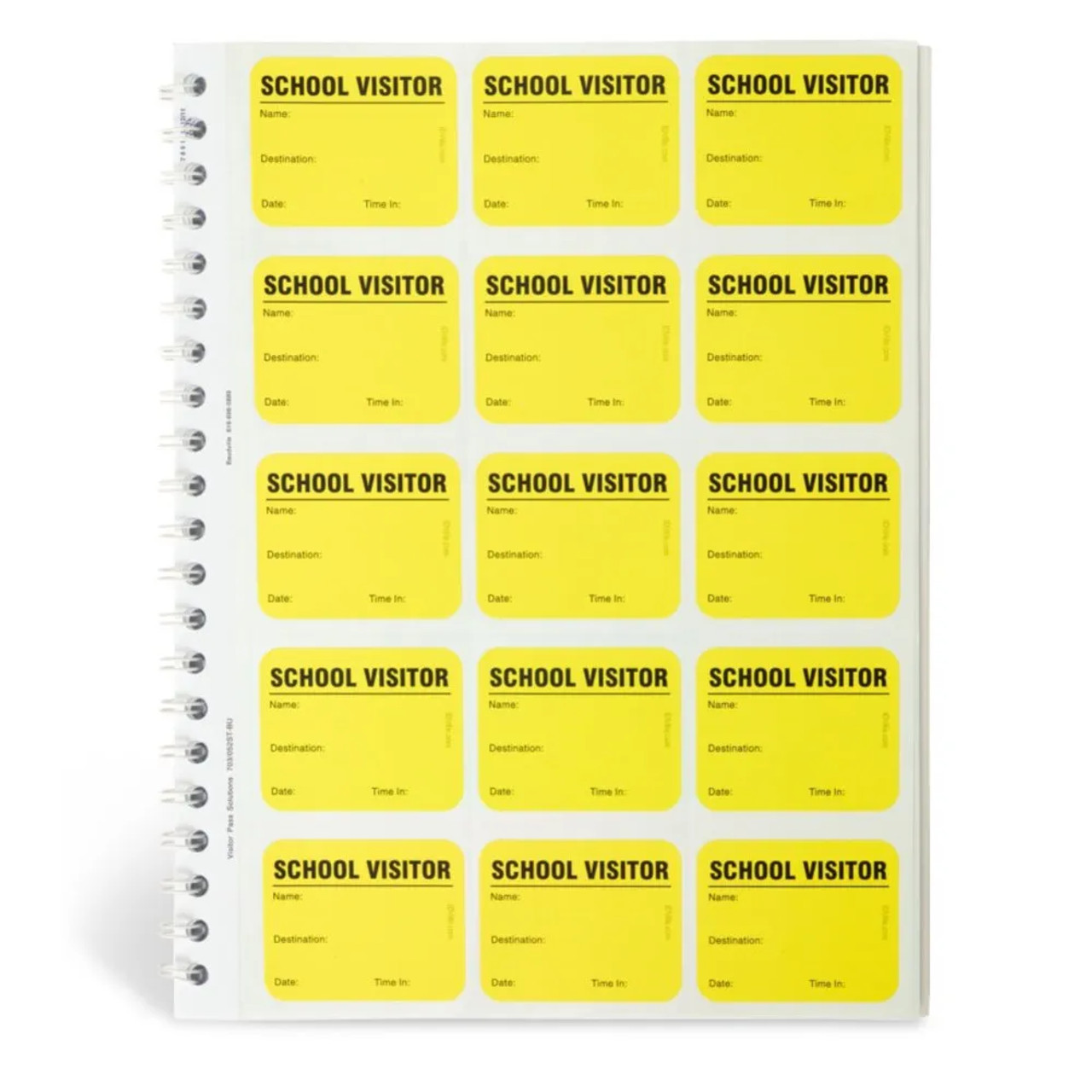 School Visitor Login Book 225-badges (ID46783)