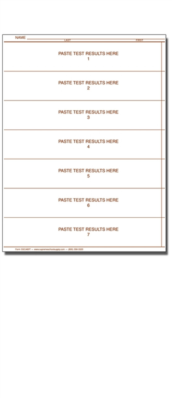 Test Record Insert (SSCA60T)