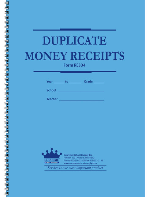 Duplicate Money Receipts (RE-304)