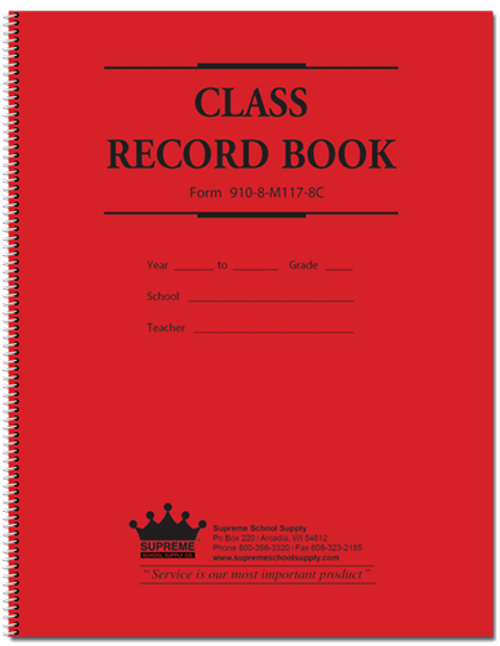 Class Record & Plan Book (910-8-M117-8C)