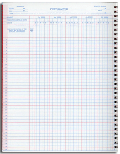 School Books Forms Class Record Books 9 Week Record Books school-books-forms-class-record-books-9-week-record-books