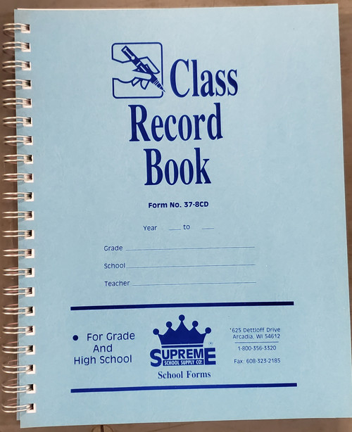 Class Record & Duplicate Plan Book (37-8CD)