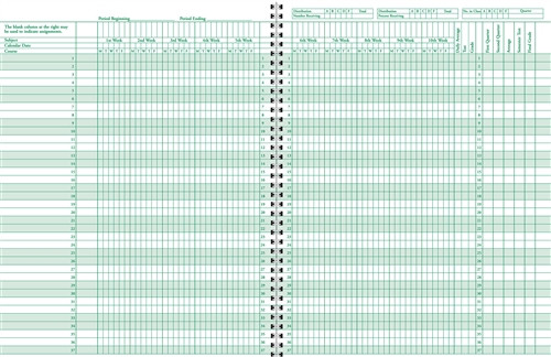 Class Record & Duplicate Plan Book (37-8CD)