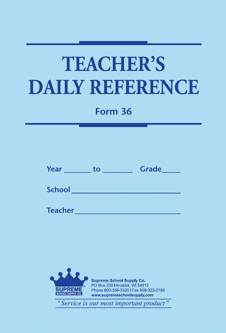 Teachers Daily Reference Planner (36)