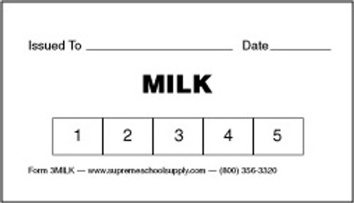 Milk Tickets, 5 Punches (3MILK)