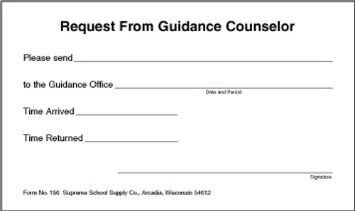 Request For Guidance Counselor (156)