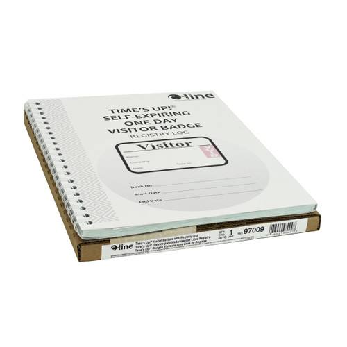 Self-Expiring Visitor Badge with Registry 150-badges (CL97009) 