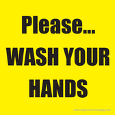 Wash Hands Sticky Note Pad (POST11)