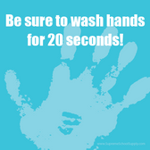 Wash Hands 20 Seconds Sticky Note Pad (POST13)