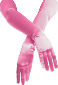 Satin Opera Gloves Light Pink Satin Opera Gloves Light Pink