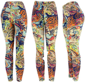 REG/Plus Super Soft Cotton Blend Basic Workout Printed Pattern Leggings Colorful Mosaic REG/Plus Super Soft Cotton Blend Basic Workout Printed Pattern Leggings Colorful Mosaic