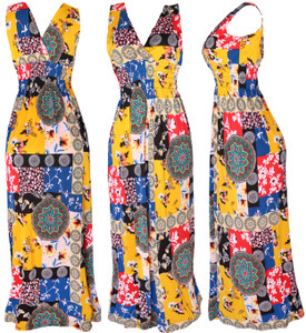 When the days get long and hot, this dress has you covered. It’s a summer dream come true, with a deep V-neck and sleeveless arms to keep you cool. The vibrant patchwork pattern combines floral and geometric prints with a dash of boho chic. It’s perfect for a casual summer party and versatile enough for a shopping trip, a day at the beach, or just running errands. When the days get long and hot, this dress has you covered. It’s a summer dream come true, with a deep V-neck and sleeveless arms to keep you cool. The vibrant patchwork pattern combines floral and geometric prints with a dash of boho chic. It’s perfect for a casual summer party and versatile enough for a shopping trip, a day at the beach, or just running errands.