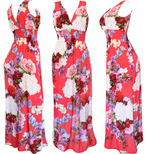 When the days get long and hot, this dress has you covered. It’s a summer dream come true, with a deep V-neck and sleeveless arms to keep you cool. The vibrant floral pattern. It’s perfect for a casual summer party and versatile enough for a shopping trip, a day at the beach, or just running errands. When the days get long and hot, this dress has you covered. It’s a summer dream come true, with a deep V-neck and sleeveless arms to keep you cool. The vibrant floral pattern. It’s perfect for a casual summer party and versatile enough for a shopping trip, a day at the beach, or just running errands.