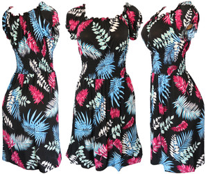 Beautiful Hawaiian leaf pattern summer dress. Sundress cover up is great for casual days at the park or beach .The pattern of big roses is so striking and unique, and the dress is so comfortable to wear. Short sleeve dress Beautiful Hawaiian leaf pattern summer dress. Sundress cover up is great for casual days at the park or beach .The pattern of big roses is so striking and unique, and the dress is so comfortable to wear. Short sleeve dress