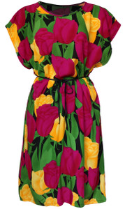 Beautiful tulip dress for summer. Dress features skinny fabric belt belt. Those cotton dresses are unique and fashionable Beautiful tulip dress for summer. Dress features skinny fabric belt belt. Those cotton dresses are unique and fashionable