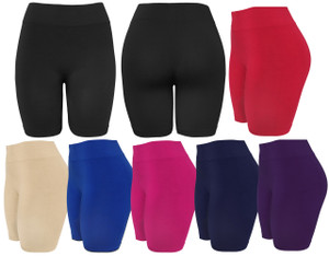 Plus Size Slip Shorts Seamless Layering Biker Bermuda Shorts