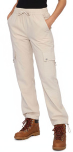 Beige  Quick Dry Summer Hiking Cargo Pants with Button Detail