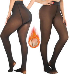 Thermal Fleece Lined Tights Women Skin Look Warm Winter Pantyhose
