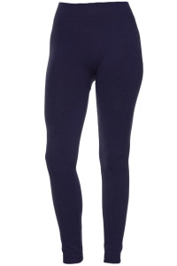 Navy Fleece Winter Thick Warm Basic Stretchy Leggings