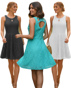 Tear Drop Floral Soft Lace Dress Beautiful Flowy Bottom Dress Summer Dress