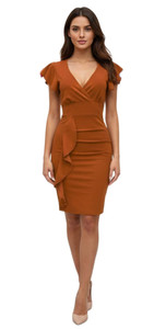 The Women's Solid Bodycon Dress is a stylish and comfortable summer dress with a V-neck and short sleeves, perfect for casual occasions. Made from polyester, this dress features a side ruffle accent and a flattering bodycon style. Machine washable and designed with stretch material, it is ideal for the summer season and can be worn by women looking for a chic and trendy outfit.
A bodycon dress is a form-fitting, skin-tight garment designed to hug curves and showcase the body’s silhouette. small black dress