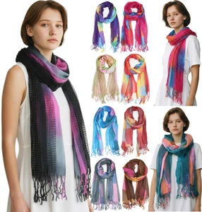 Light weight summer scarf. Unique design vibrant scarf. Many colors to choose from