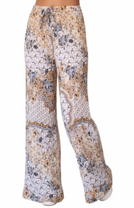 Elevate your wardrobe with those Women's Printed Pleated Palazzo Pants. Designed to combine comfort and style, these pants feature a high-rise elastic waist with a pull on closure, ensuring a snug and flattering fit. The wide-leg silhouette offers a relaxed and fluid look, perfect for various occasions from business to formal events, or even for casual outings. Crafted from a lightweight blend of 85% polyester  and 15% spandex, these pants are not only breathable but also stretchable, providing the flexibility you need throughout the day. Pleated accents add a touch of elegance, while the machine washable fabric ensures easy care. With their full-length design and versatile nature, they are a must-have for the summer, fall, and spring seasons. Trendy loose fit and super elegant and chic colors are unique and will bring your summer look to another level . Lightweight and flowing fabric is ideal for those hot summer days. Wide legs combined with pleating from the waist down makes it move like a skirt creating a flattering volume. Fashionable prints and colors !