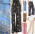 Embroidered Wide‑Leg Pants Flowers Palazzo Pants Cotton Summer Trousers