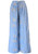 Embroidered Wide‑Leg Pants Flowers Palazzo Pants Cotton Summer Trousers