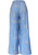 Embroidered Wide‑Leg Pants Flowers Palazzo Pants Cotton Summer Trousers