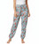 Paisley Print Tapered Joggers Pleated Palazzo Pants Summer Floral Pants