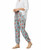 Paisley Print Tapered Joggers Pleated Palazzo Pants Summer Floral Pants