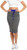 Pencil skirt in heather grey color and solid waistband. Active skirt causal skirt will pair great with sneakers and crop top.