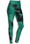 Teal Tie dye Workout Booty Butt Lift High Waist Textured Scrunch Butt Bubble Leggings