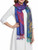 Peacock Print Ethnic Colorful Soft and Silky Pashmina Scarf Shawl Rainbow Wrap