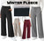 Winter Wide Leg Black Cozy Fleece Lined Pants Warm Sweatpants Cold Weather Pant