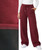 Winter Wide Leg Burgundy Cozy Fleece Lined Pants Warm Sweatpants Cold Weather Pant