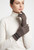Texture Look Winter Gloves with Leather Strap and Buttons Detail