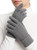 Touchscreen Winter Cuffed Magic Gloves Stretch Knit No Fleece Lining Gray