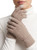 Touchscreen Winter Cuffed Magic Gloves Stretch Knit No Fleece Lining Khaki