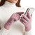 Touchscreen Winter Cuffed Magic Gloves Stretch Knit No Fleece Lining Mauve