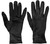 Black Touchscreen Faux Suede Winter Gloves with Bow Design