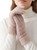 Khaki Fuzzy Faux Mink Hair Soft Womens Fuzzy Winter Touchscreen Gloves Soft Stretchy
