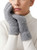 Gray Fuzzy Faux Mink Hair Soft Womens Fuzzy Winter Touchscreen Gloves Soft Stretchy