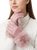 Pink Touchscreen Gloves w Faux Fur Warmer Cuff Luxurious Soft Winter Gloves