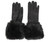 Black Touchscreen Gloves w Faux Fur Warmer Cuff Luxurious Soft Winter Gloves