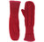 Winter Fleece Burgundy Lined Warm Cuffed Mittens Gloves Cozy Braid Knit Mittens