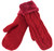 Winter Fleece Burgundy Lined Warm Cuffed Mittens Gloves Cozy Braid Knit Mittens
